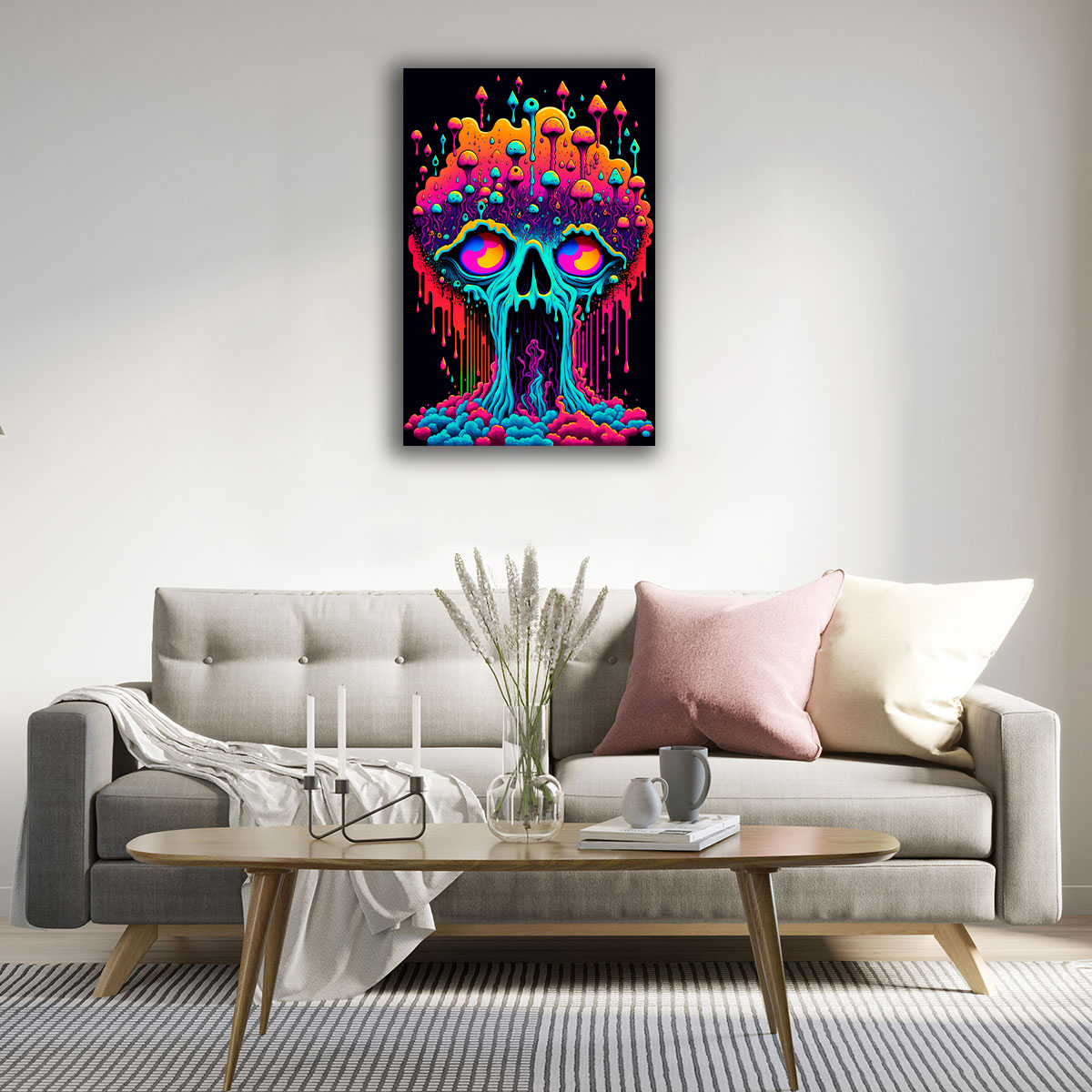 Psychedelic Self-Portrait Canvas Print - WallLumi Canvases