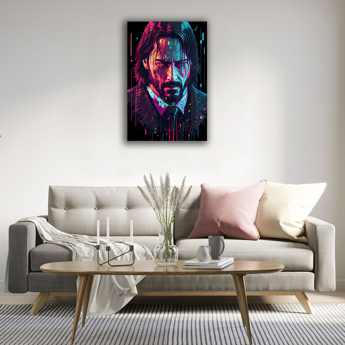 Wick's Colorful Crusade Canvas Print - WallLumi Canvases