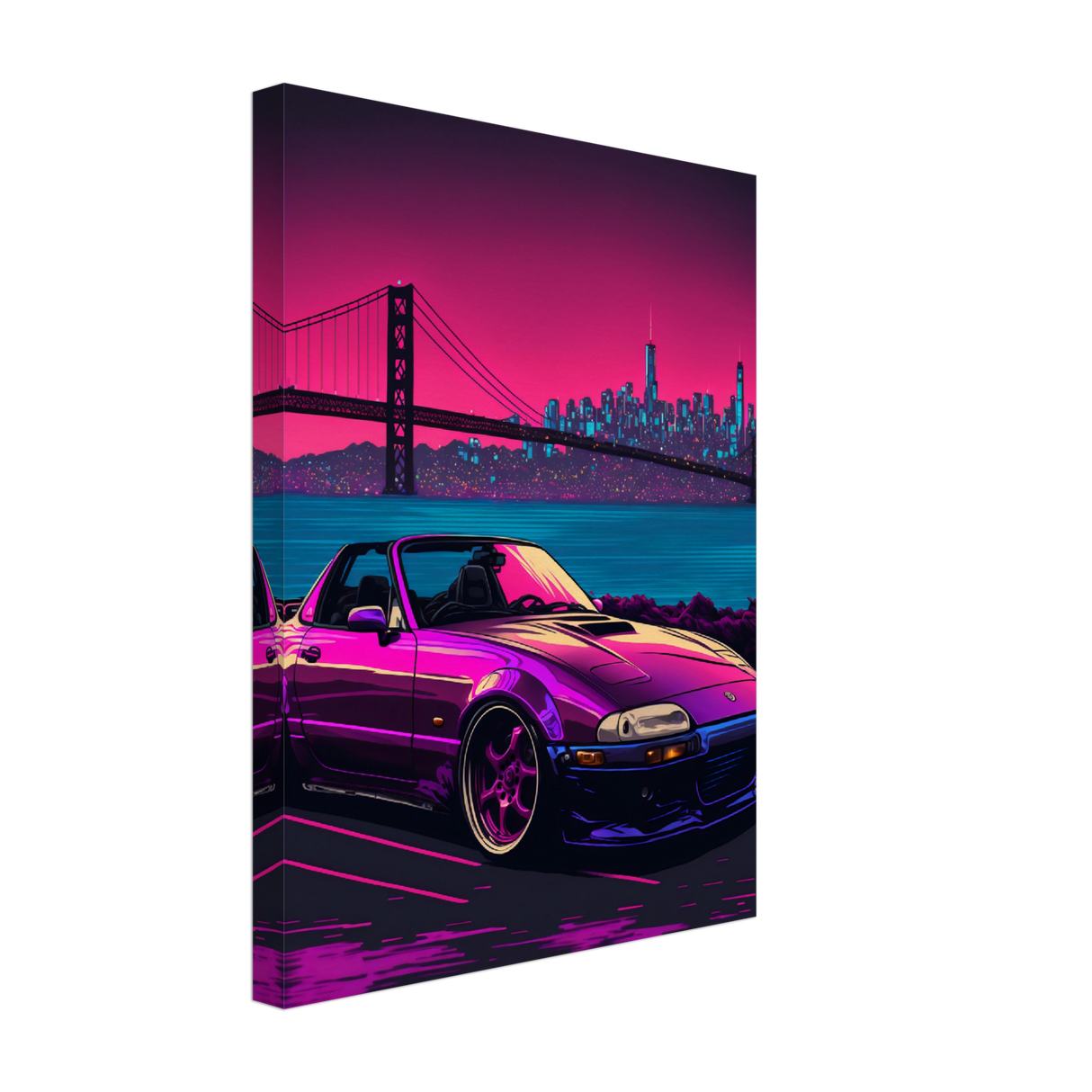 Bay Area Miata Canvas Print - WallLumi Canvases