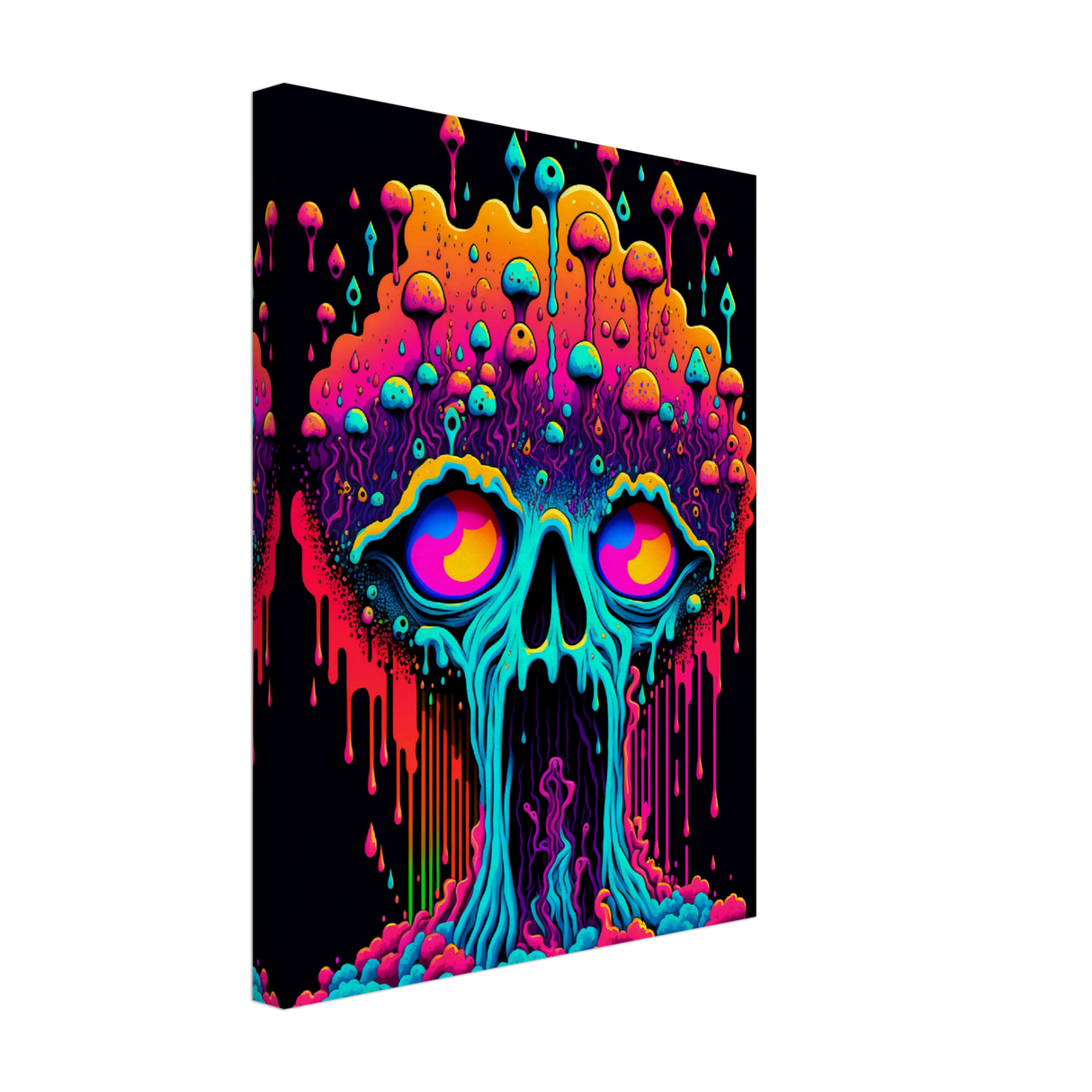 Psychedelic Self-Portrait Canvas Print - WallLumi Canvases