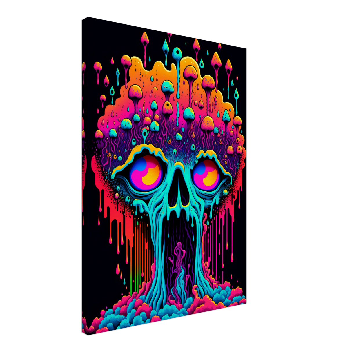 Psychedelic Self-Portrait Canvas Print - WallLumi Canvases