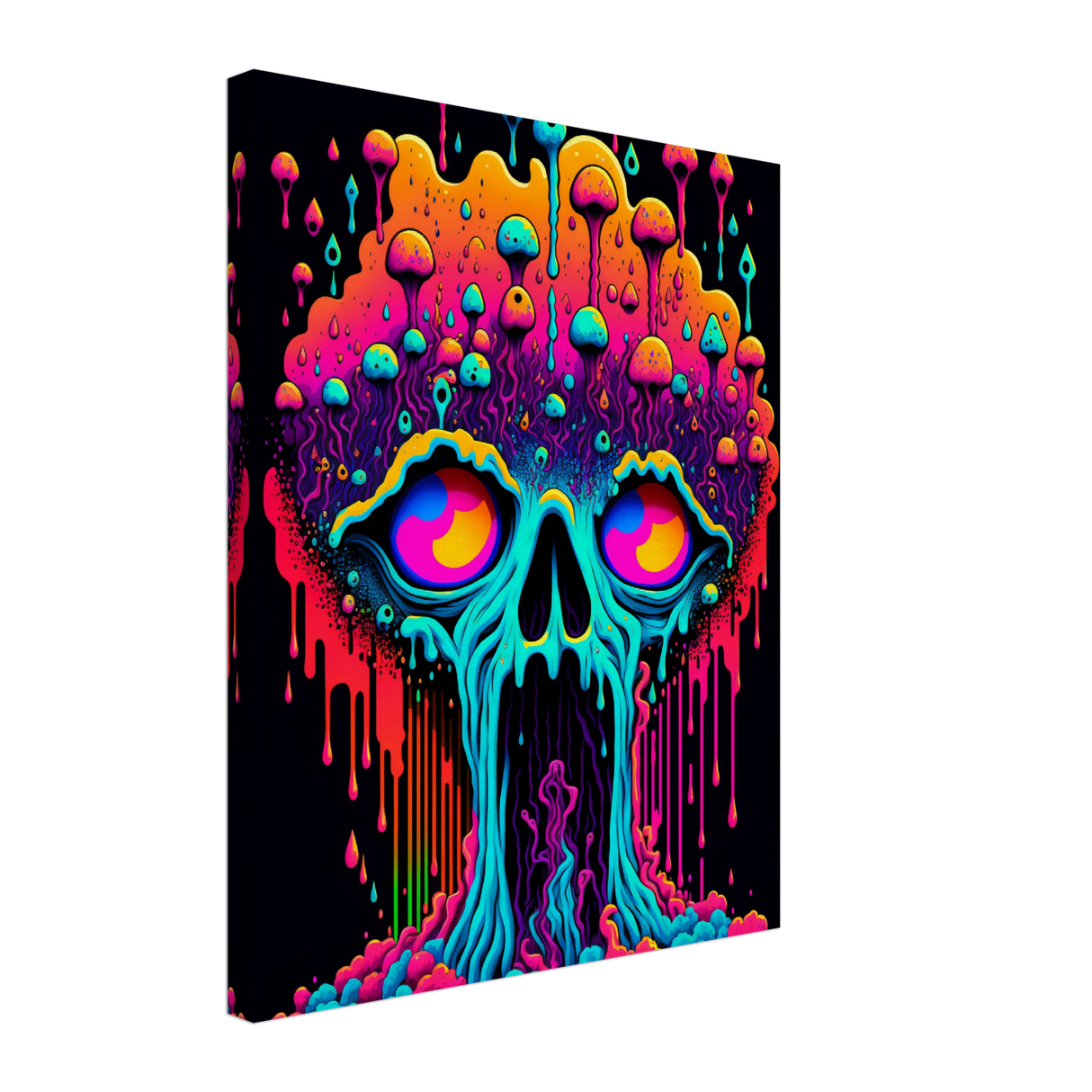 Psychedelic Self-Portrait Canvas Print - WallLumi Canvases