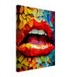 Oil Lips Canvas Print - WallLumi Canvases