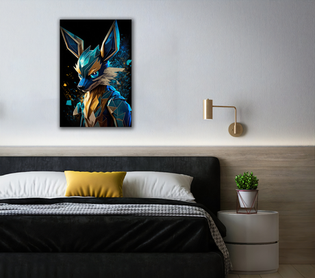 Abstraction of Lucario Canvas Print - WallLumi Canvases