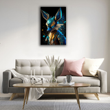 Abstraction of Lucario Canvas Print - WallLumi Canvases