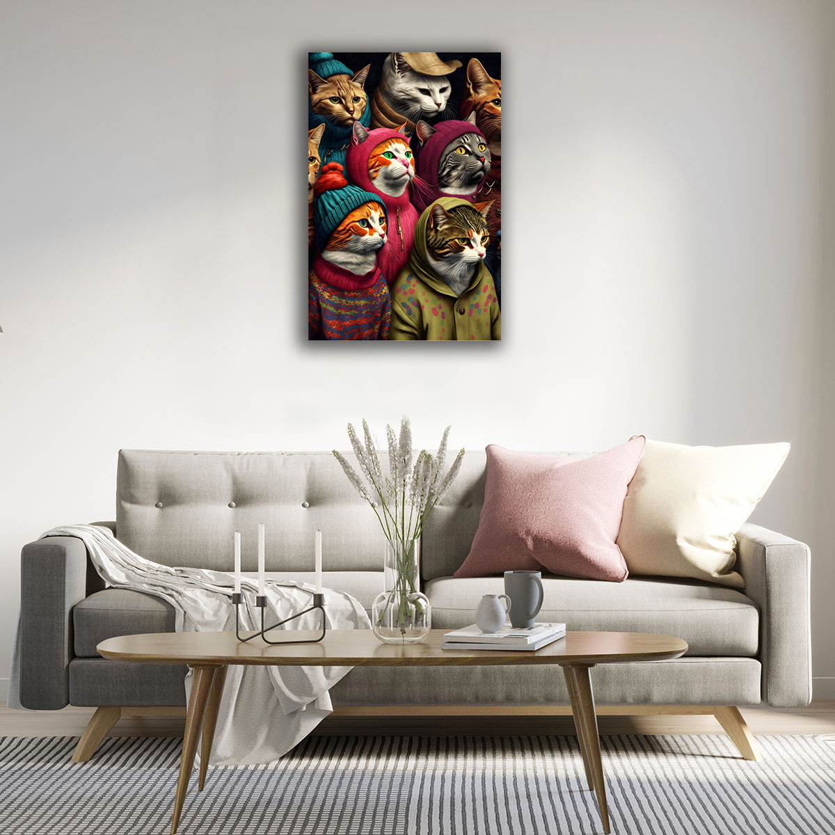 Cat People Canvas Print - WallLumi Canvases