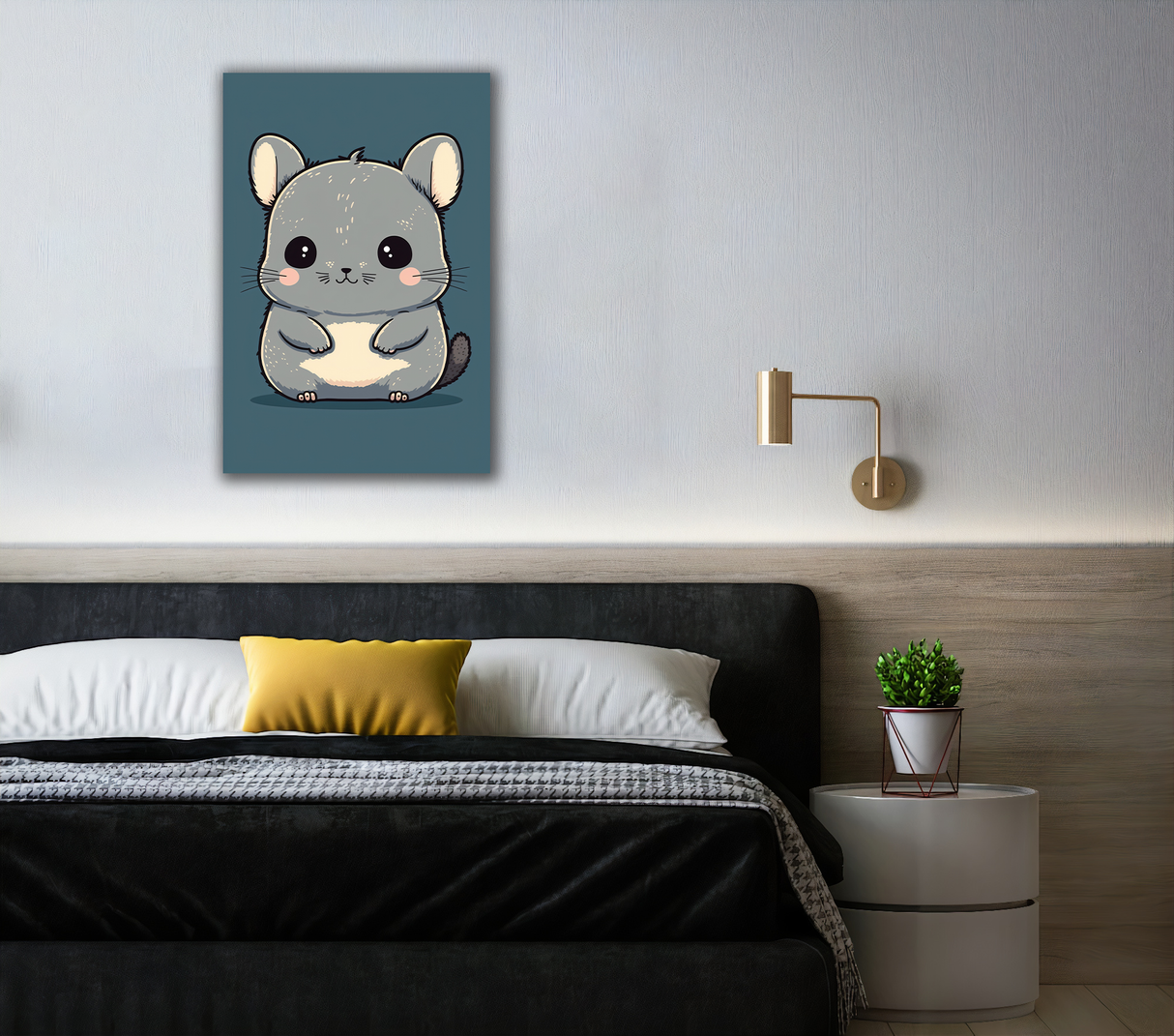 Chibi Chinchilla Canvas Print - WallLumi Canvases