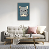 Chibi Chinchilla Canvas Print - WallLumi Canvases