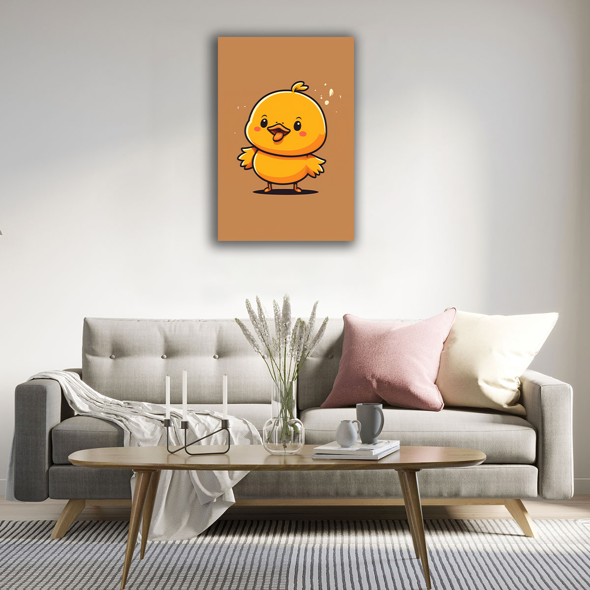 Chibi Ducky Canvas Print - WallLumi Canvases