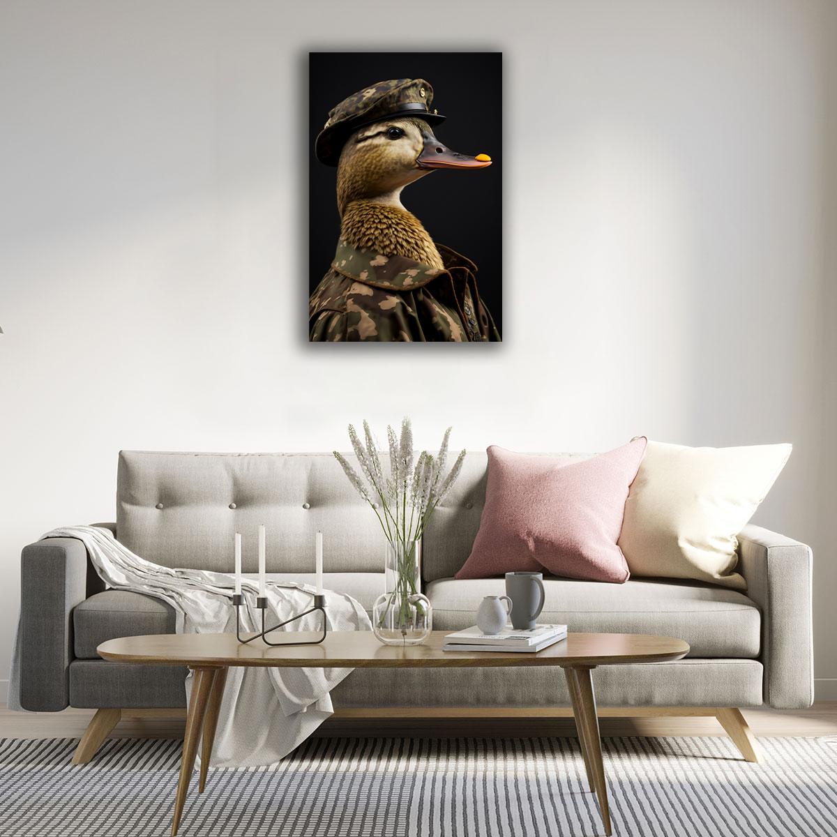 Colonel Quackers Canvas Print - WallLumi Canvases