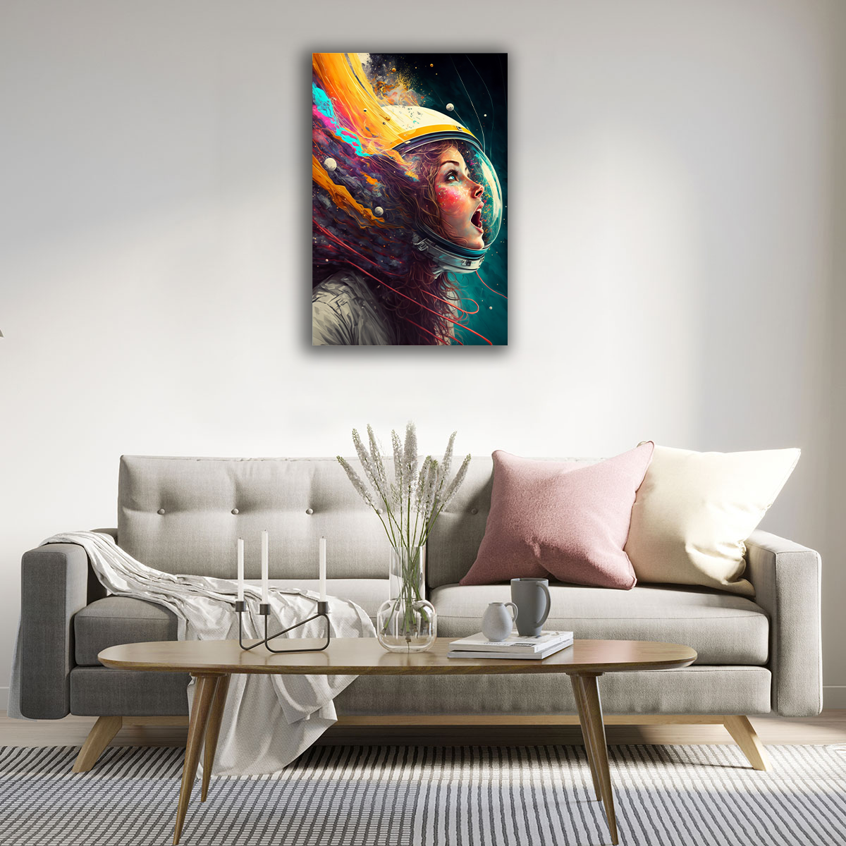 Cosmic Explosion of Color Canvas Print - WallLumi Canvases