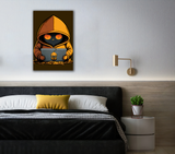 CyberAgent Orange Canvas Print - WallLumi Canvases