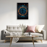 Cyber Currency BTC Canvas Print - WallLumi Canvases