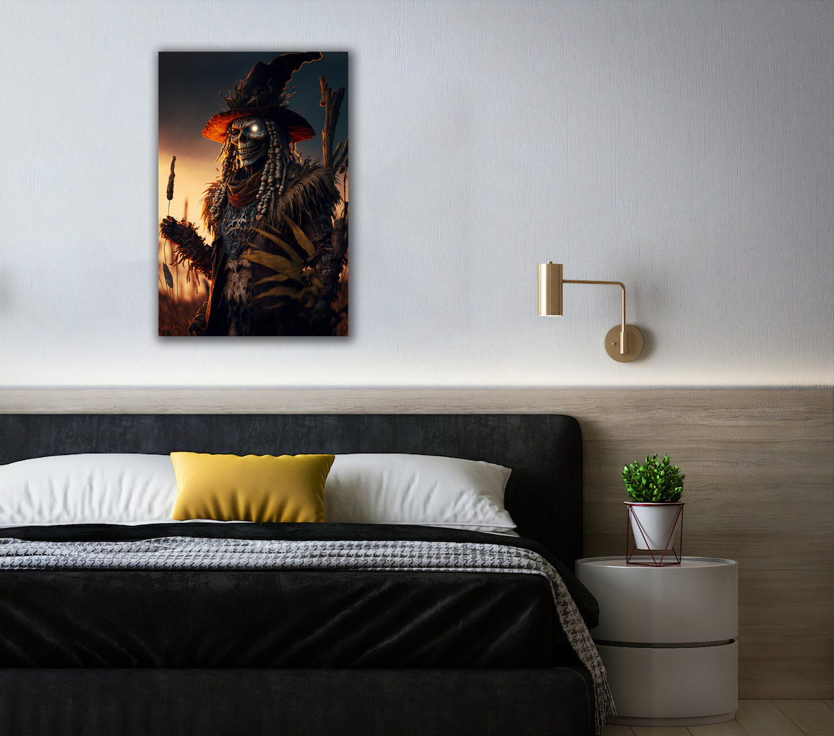 Deadly Scarecrow Canvas Print - WallLumi Canvases