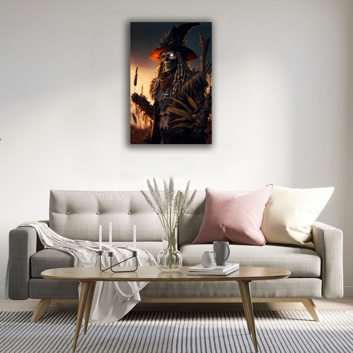 Deadly Scarecrow Canvas Print - WallLumi Canvases