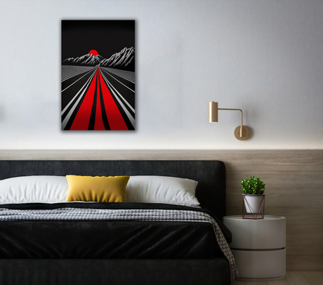 Destination Red Canvas Print - WallLumi Canvases