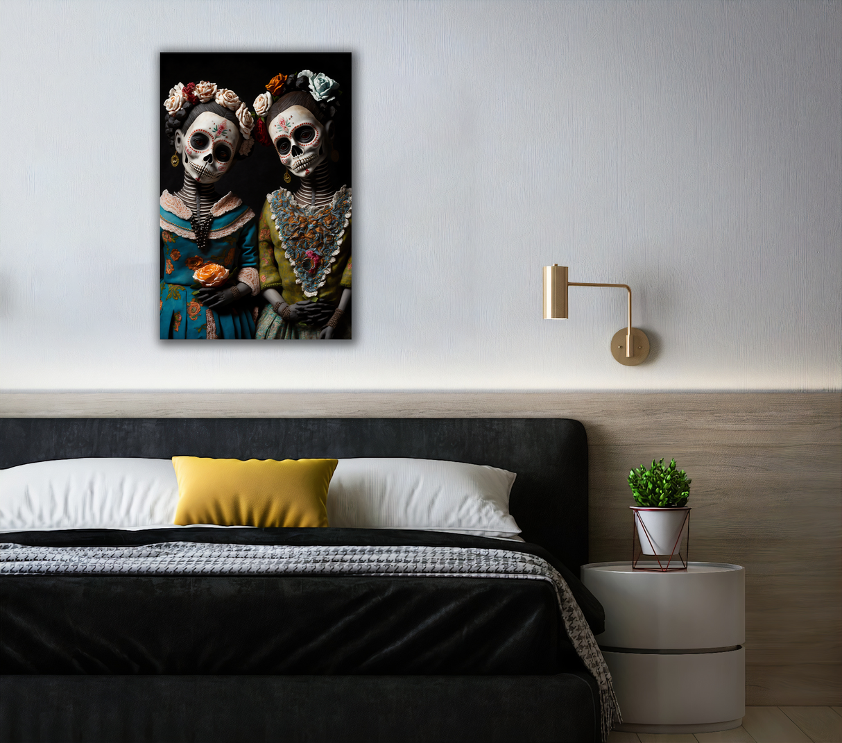 Día de Los Muertos Familia Canvas Print - WallLumi Canvases