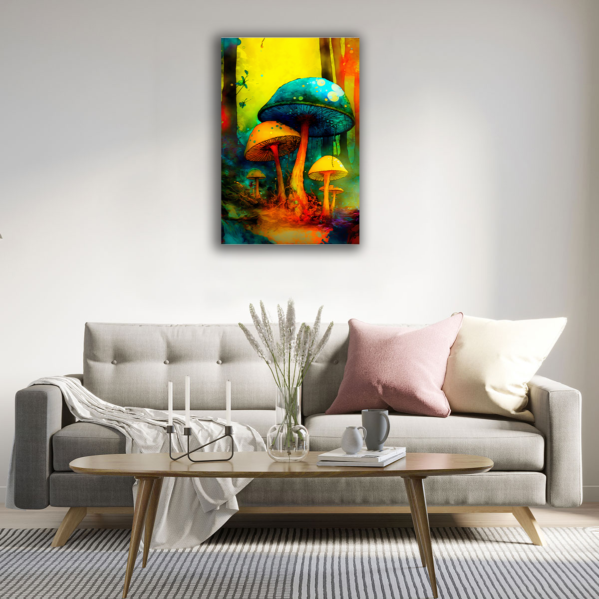 Enchanted Fungi Canvas Print - WallLumi Canvases