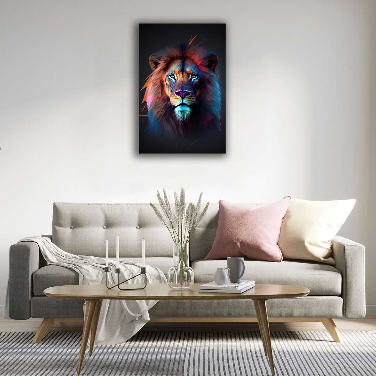 Geometric Pride Canvas Print - WallLumi Canvases