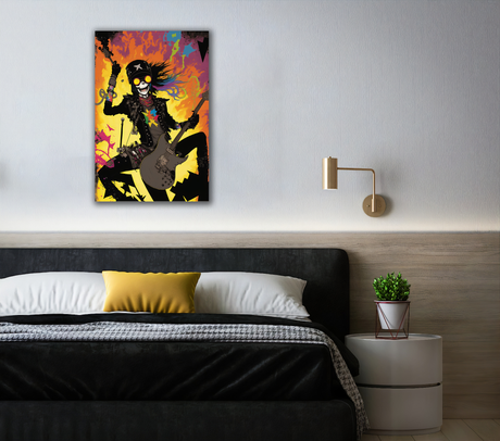 Glam Metal Dreams Canvas Print - WallLumi Canvases