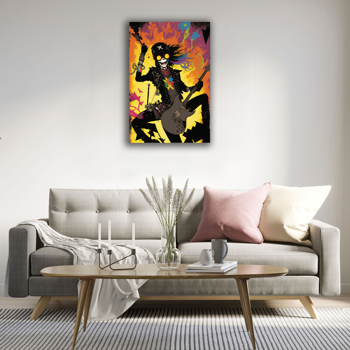 Glam Metal Dreams Canvas Print - WallLumi Canvases