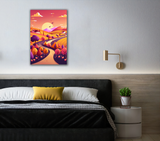 Golden Landscape Canvas Print - WallLumi Canvases