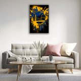 Golden State Warriors Abstract Canvas Print - WallLumi Canvases