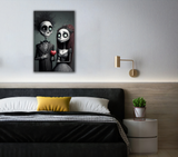 Gothic Valentine Canvas Print - WallLumi Canvases