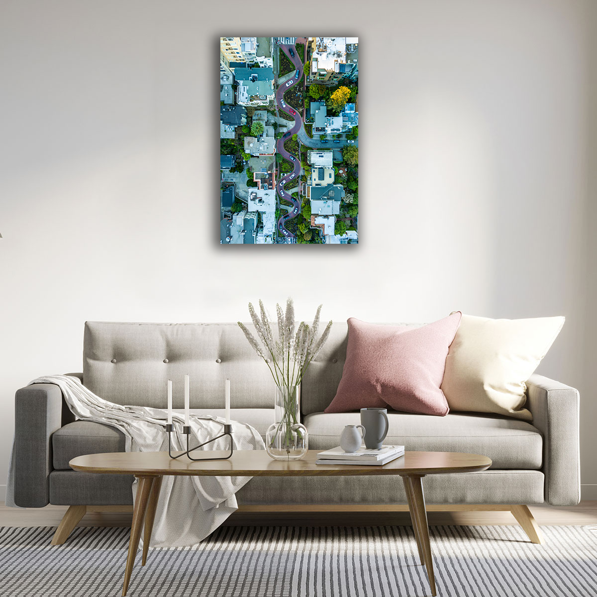 Lombard Street Canvas Print - WallLumi Canvases