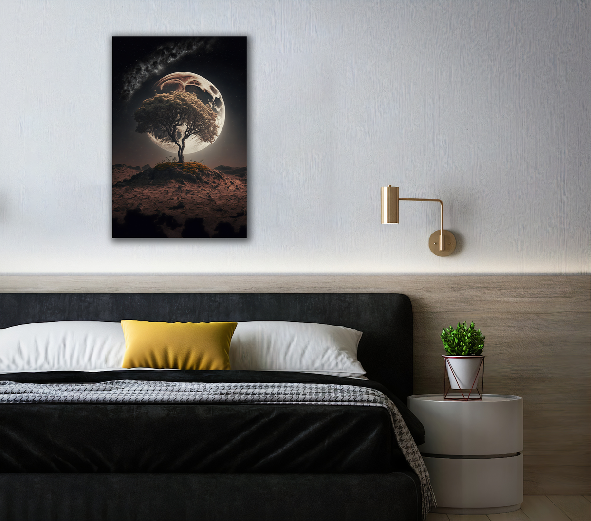 Lonely Oak Canvas Print - WallLumi Canvases