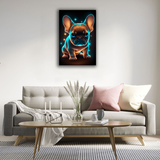 Luminous Frenchie Canvas Print - WallLumi Canvases