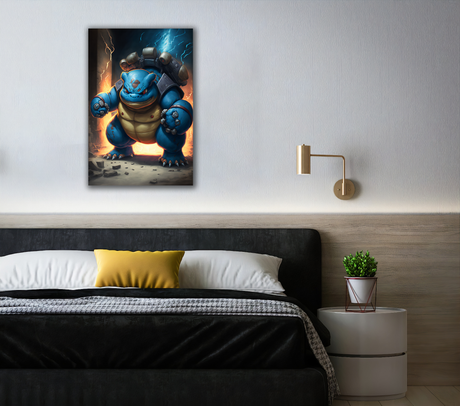 Mega Power: Blastoise Canvas Print - WallLumi Canvases