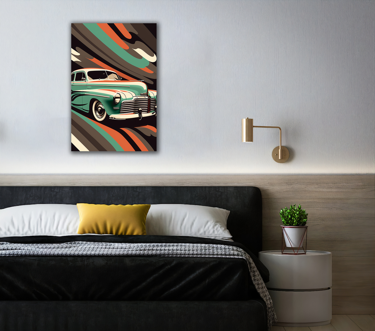 Pop Art Cruiser Canvas Print - WallLumi Canvases