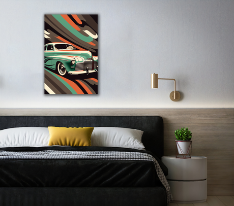 Pop Art Cruiser Canvas Print - WallLumi Canvases