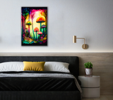 Psychedelic Fungi Canvas Print - WallLumi Canvases