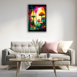 Psychedelic Fungi Canvas Print - WallLumi Canvases