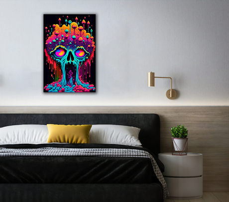 Psychedelic Self-Portrait Canvas Print - WallLumi Canvases