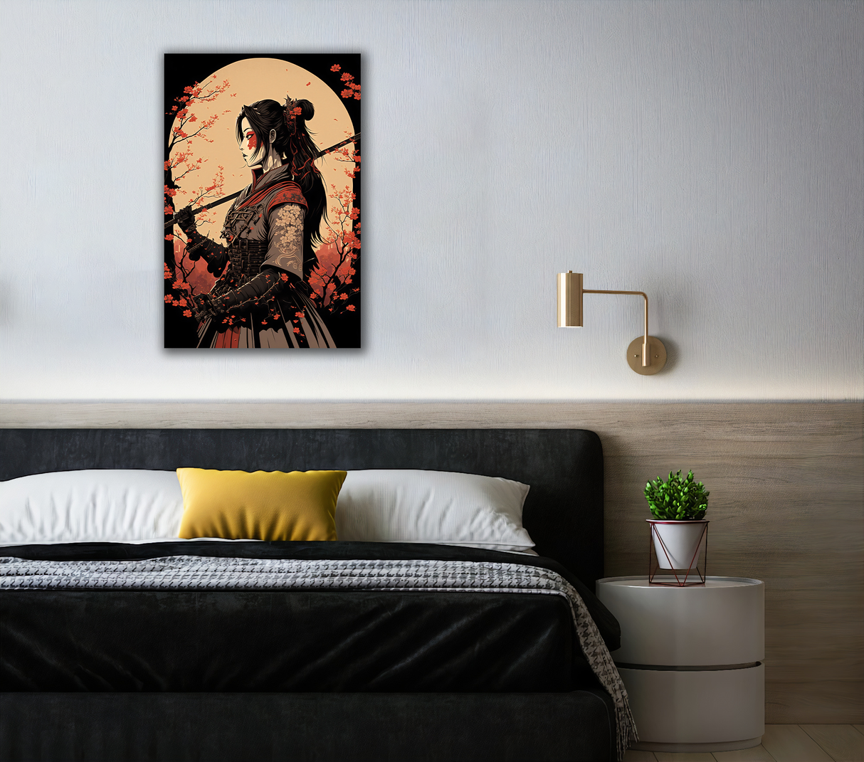 Samurai Sashiko Canvas Print - WallLumi Canvases