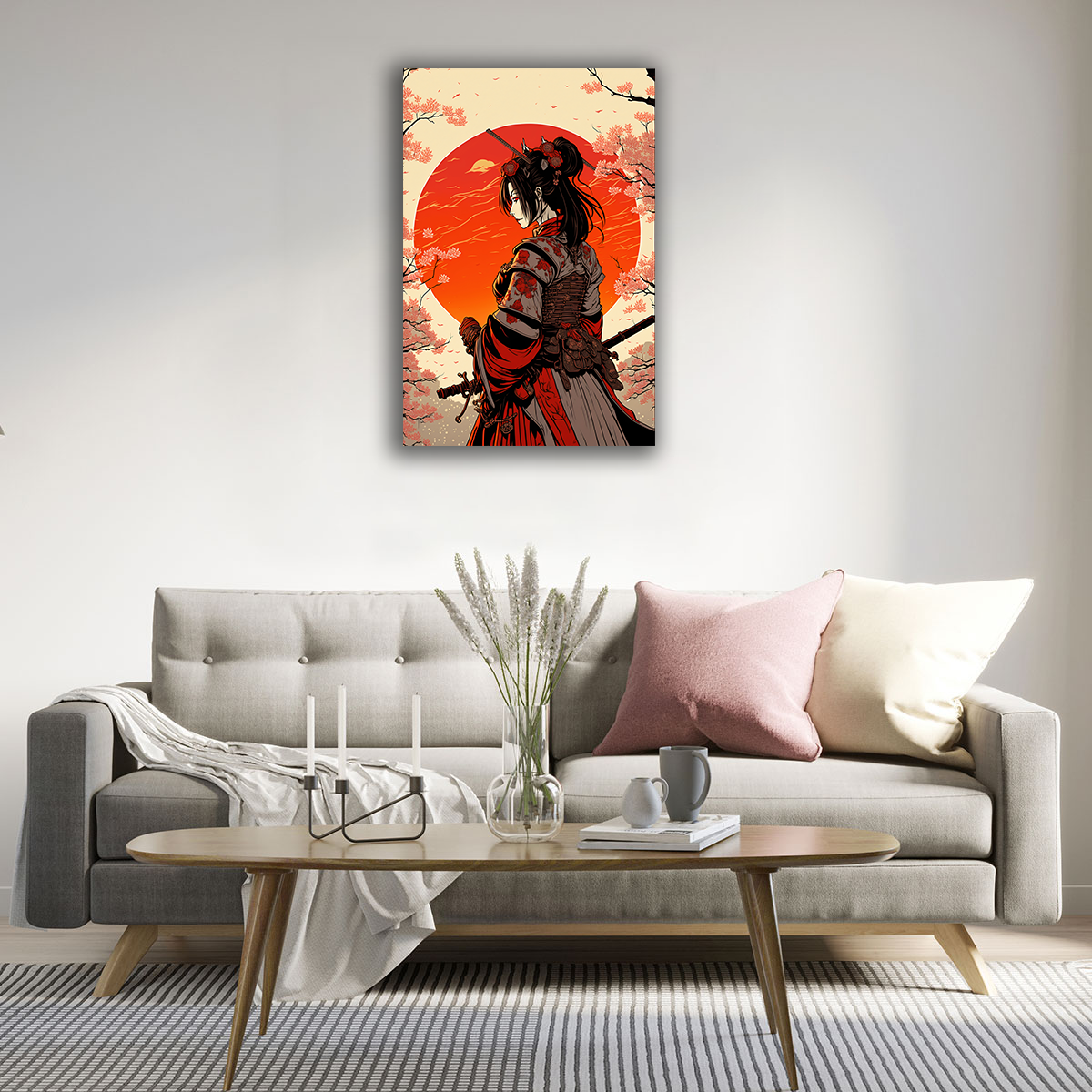 Samurai Serenity Canvas Print - WallLumi Canvases