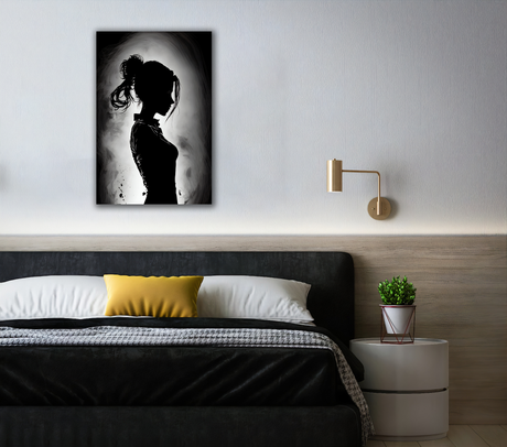 Silhouette Beauty Canvas Print - WallLumi Canvases