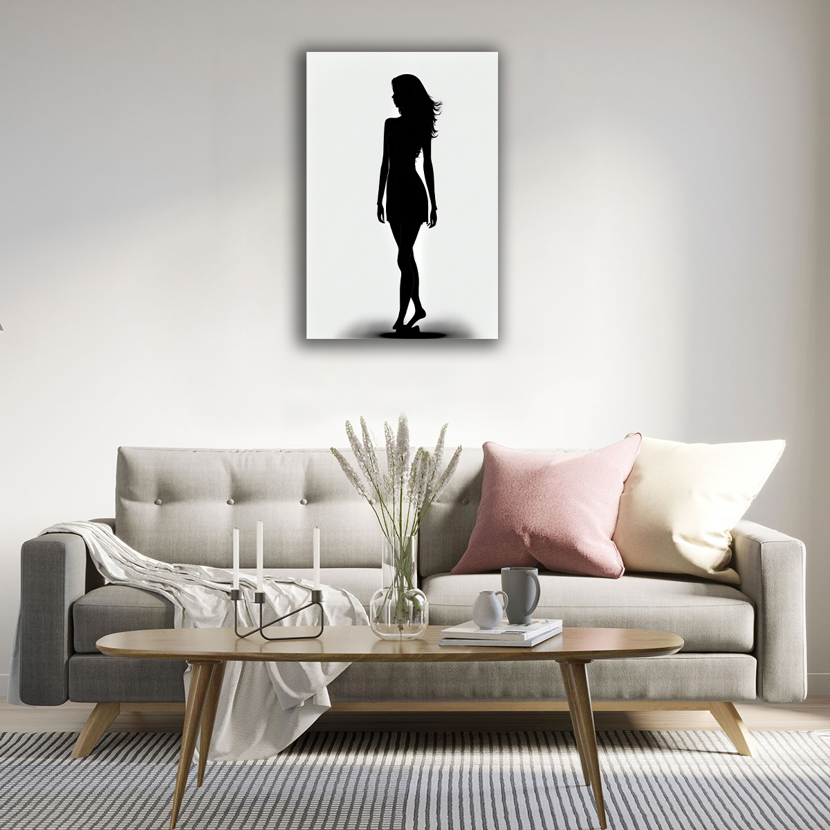 Silhouette Serenade Canvas Print - WallLumi Canvases