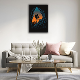 Silhouetted Expedition Canvas Print - WallLumi Canvases