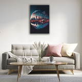 Toronto Skyline Concept Canvas Print - WallLumi Canvases