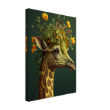 Flowery Giraffe Canvas Print - WallLumi Canvases