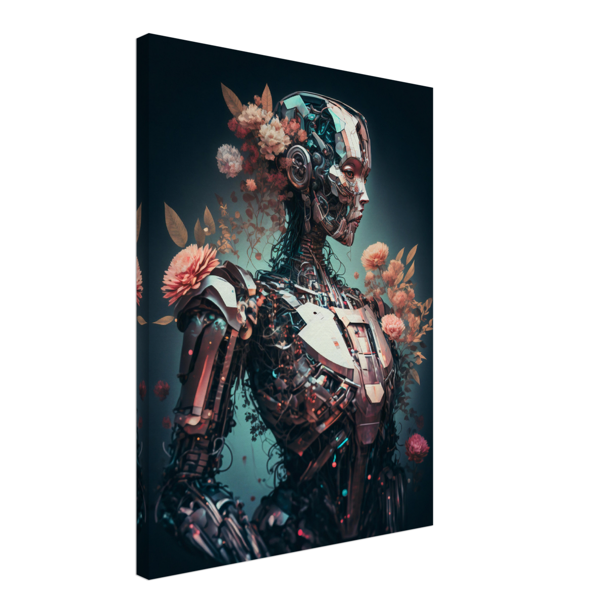 Robo-Flora Canvas Print - WallLumi Canvases