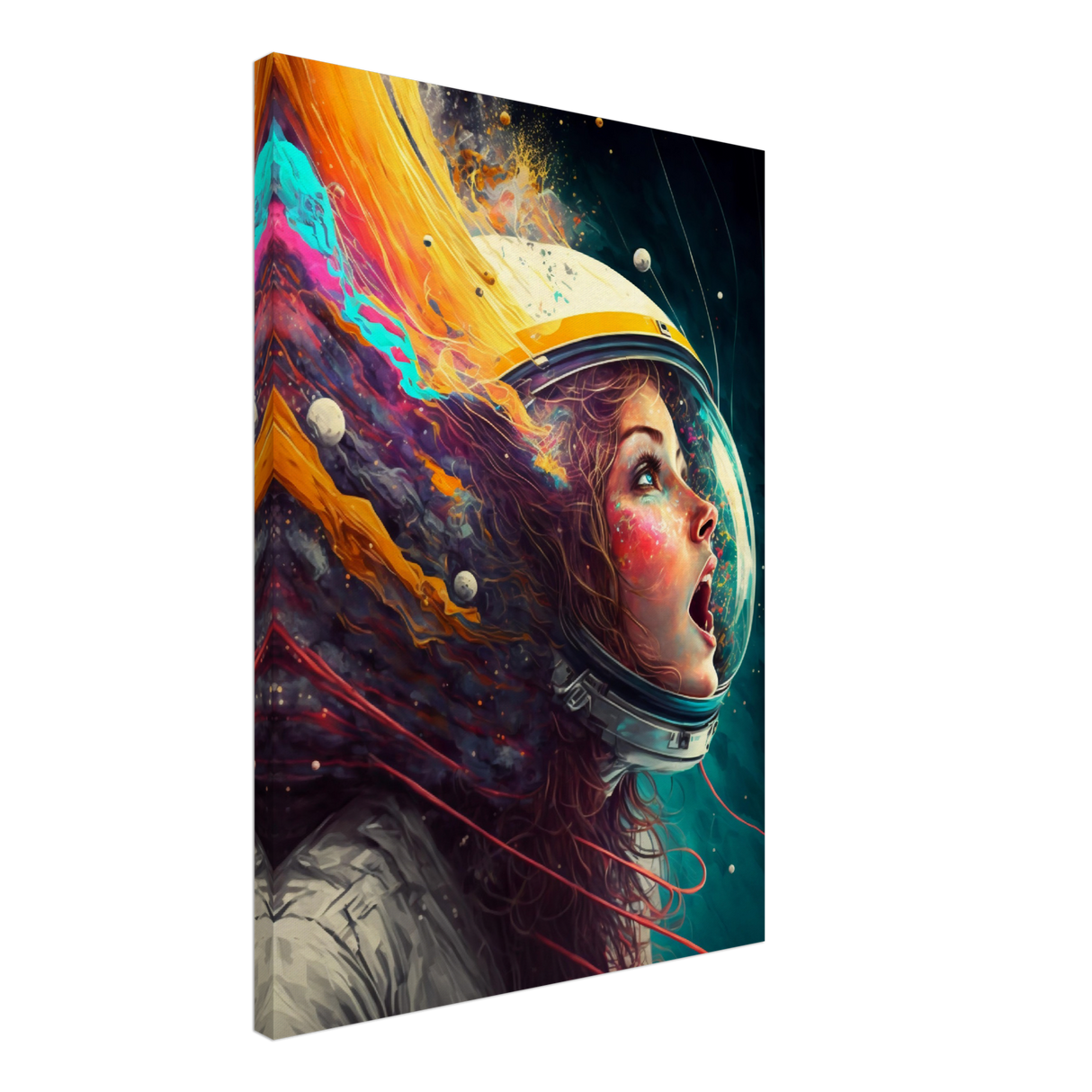 Cosmic Explosion of Color Canvas Print - WallLumi Canvases