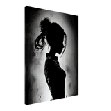 Silhouette Beauty Canvas Print - WallLumi Canvases