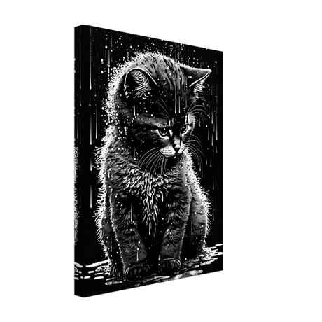 Wet Whiskers Canvas Print - WallLumi Canvases