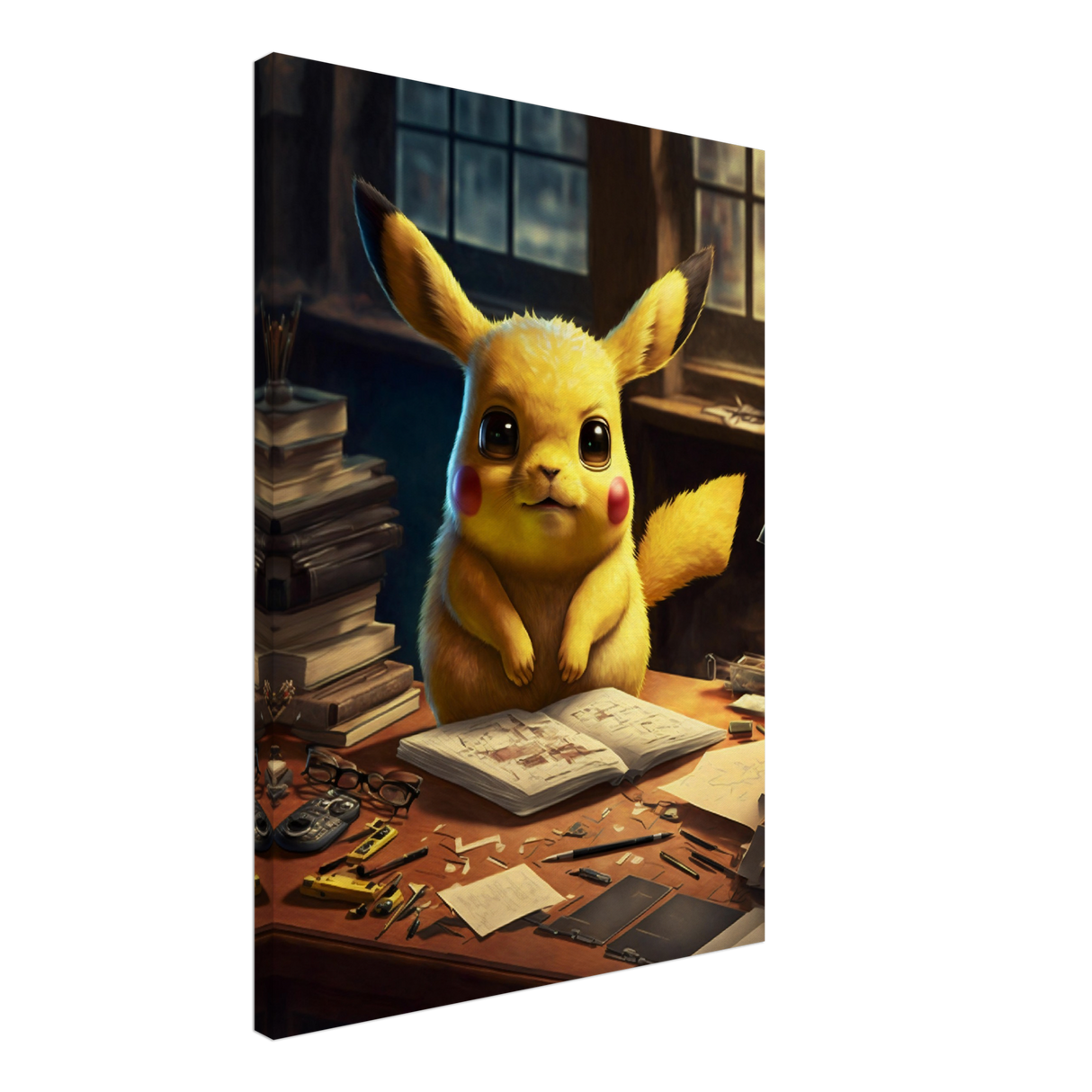 Pikachu's 9-5 Canvas Print - WallLumi Canvases