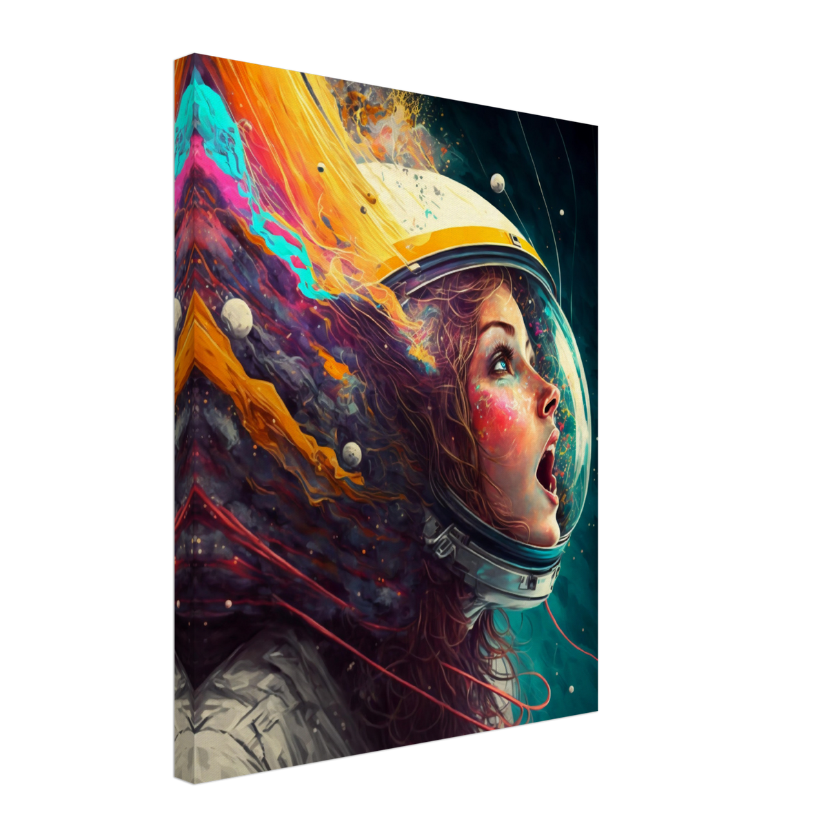 Cosmic Explosion of Color Canvas Print - WallLumi Canvases